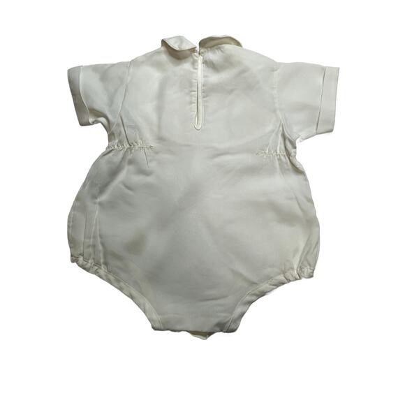 VTG Unisex Polyester Light Weight Snap Crotch Circa 1950's One Piece Romper - Picture 3 of 3